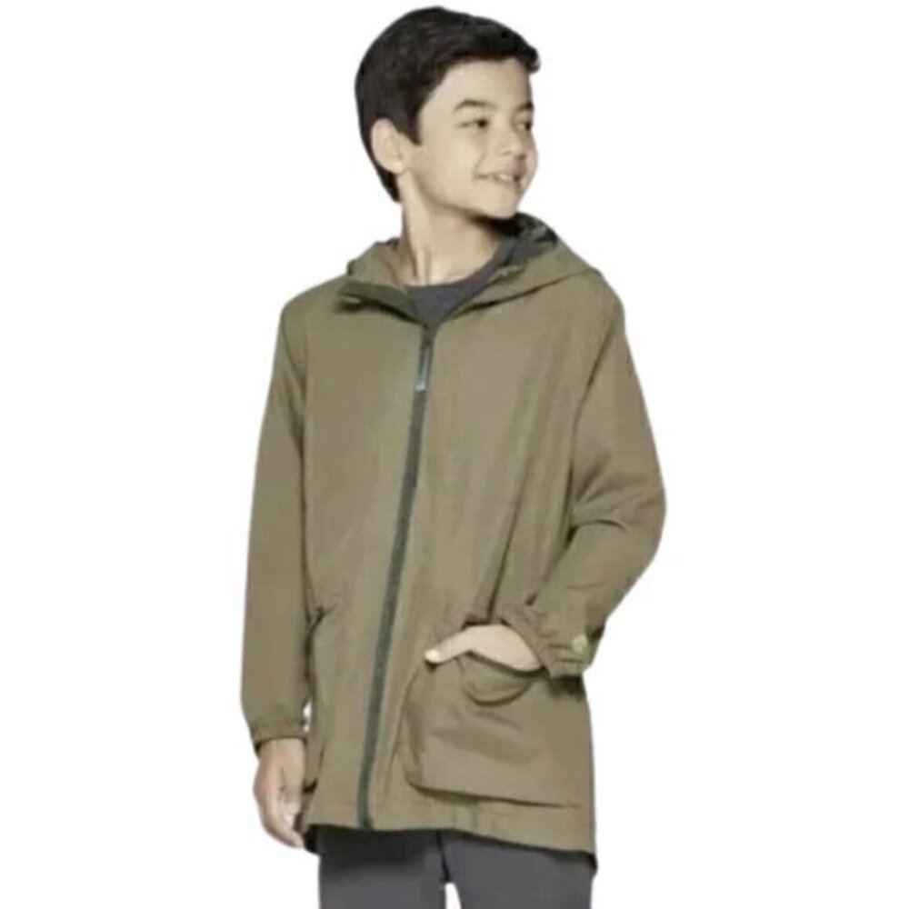 [Champion] Hooded Rain Jacket Cliffside Green - Size XS